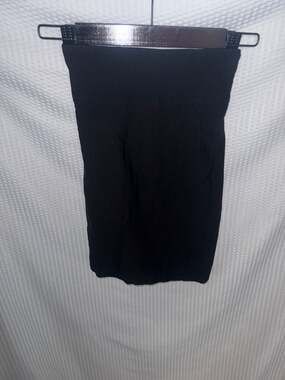 Ambiance Black High Waisted Bodycon Pencil Skirt with Back Zipper Size S